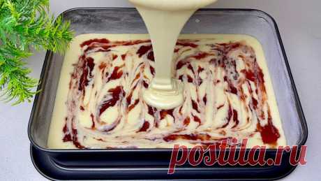 Questa torta lo farai TUTTI I GIORNI! Bastano solo 10 minuti! Incredibilmente deliziosa🤩 #293 PUOI ATTIVARE I SOTTOTITOLI E LA TRADUZIONE💡INGREDIENTI : 👇🏻👇🏻• 3 uova medie • 8 g di zucchero vanigliato o 1 bustina di vanillina • pizzico di sale • 1...