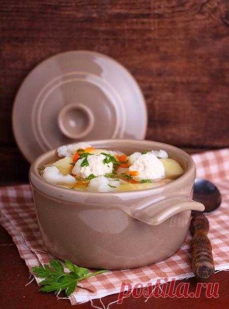 Суп с цветной капустой и фрикадельками - Today is a beautiful day!