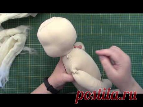 Gaming textile doll. По мотивам вальдорфской куклы часть 2 , тельце и прическа