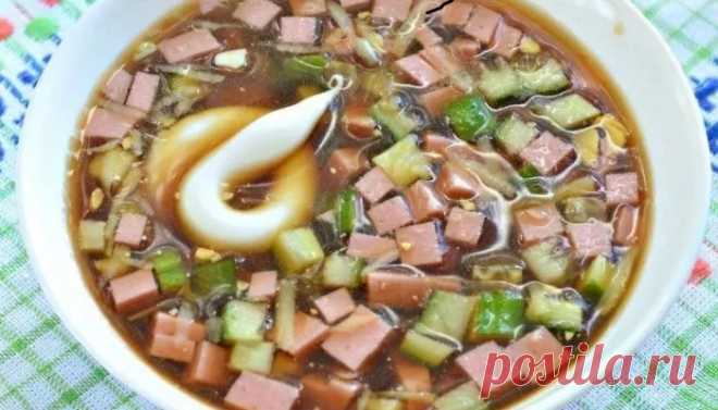Классическая окрошка на квасе с колбасой рецепты вкусной окрошки