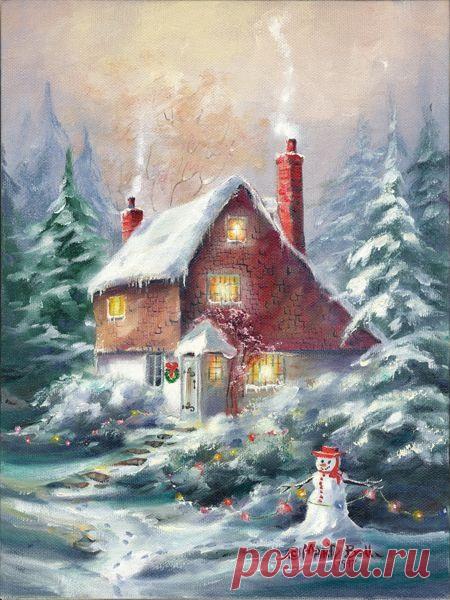 Домики из доброй и бесконечно прекрасной сказки - яркие и добрые пейзажи Марти Белл