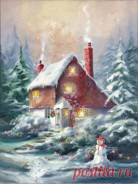 Домики из доброй и бесконечно прекрасной сказки - яркие и добрые пейзажи Марти Белл