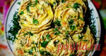 Мясные манты с картошкой