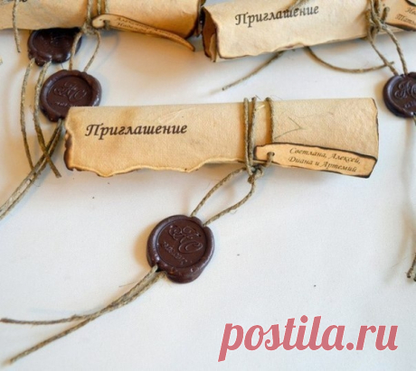 Оригинальное приглашение на свадьбу своими руками