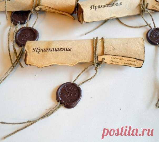 Оригинальное приглашение на свадьбу своими руками
