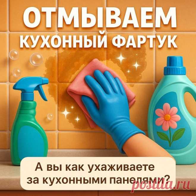 🧼 Кухонный фартук снова как новый: очищаем без вреда для покрытия! Панель за... | Интересный контент в группе Тут Уют