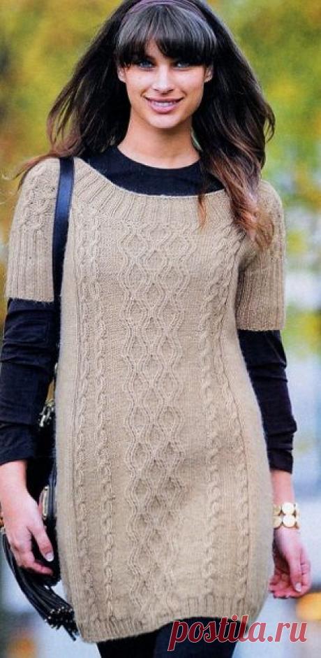 Связать тунику спицами