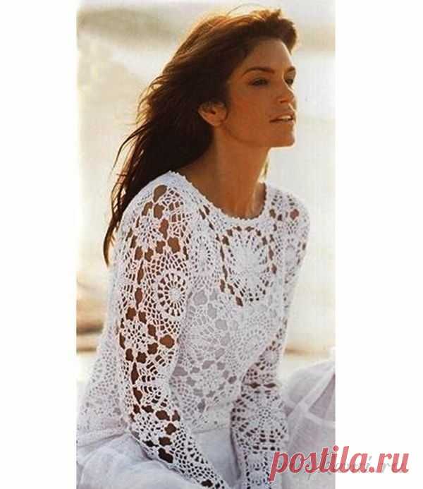 Кофточка крючком » Сайт "Ручками" - делаем вещи своими руками