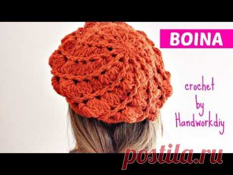 TEJE BOINA CROCHET FÁCIL Y RÁPIDO