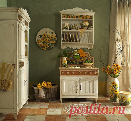 Состаренная мебель в современном интерьере - Yuterra Colors