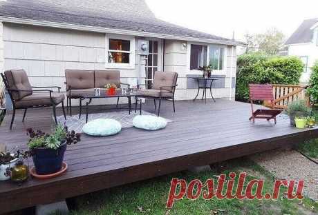 Как создать деревянную террасу возле дома