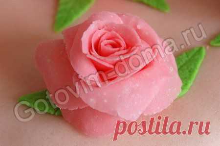 Рецепт: Розочки из мастики