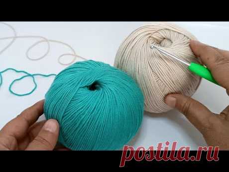 ВАУ! Посмотрите, как красиво! Самый необычный узор крючком «бабушкин квадрат».