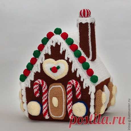 Вязанный пряничный домик