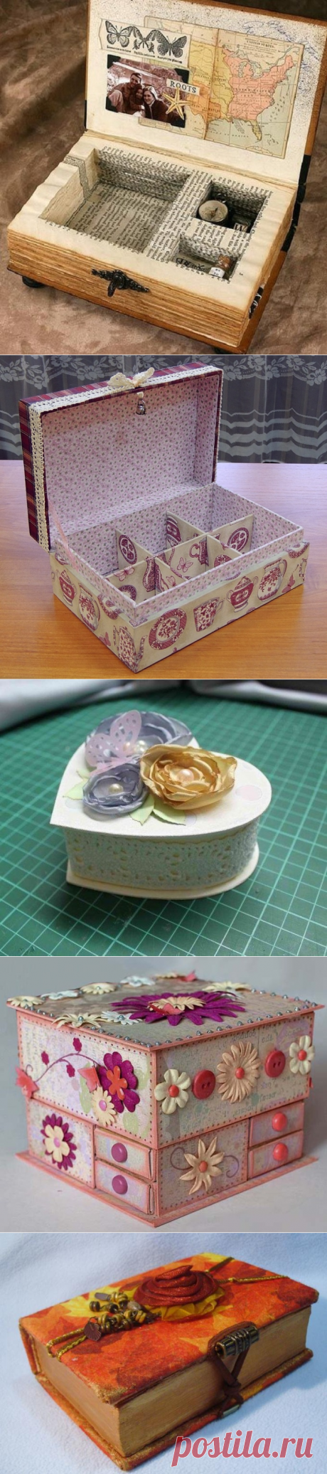 Как сделать и оформить шкатулку для украшений своими руками