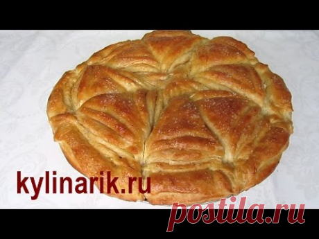 Быстрый дрожжевой ПИРОГ С КОРИЦЕЙ! Рецепт из СДОБНОГО ДРОЖЖЕВОГО теста от kylinarik.ru - YouTube