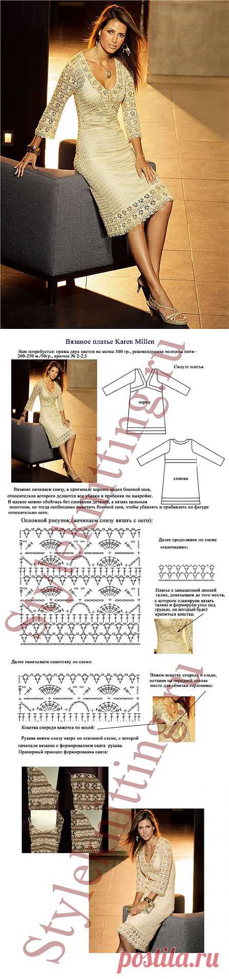 Вязаное платье Karen Millen.