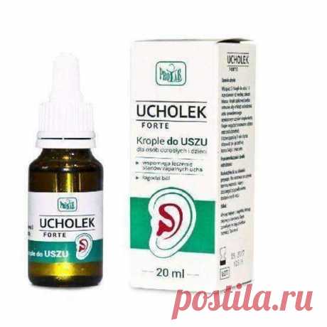 Ucholek Forte ear drops 20ml, middle ear infection UK Ucholek Forte ear drops 20ml, middle ear infection I online shopping from Prolab