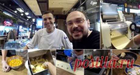 Как делают тортеллони Показывает Марат Корчагин, шеф корнера Pasta Mesto на гастромаркете Streat