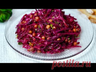 САЛАТ  ИЗ  СВЕКЛЫ  С  ГОРОШКОМ