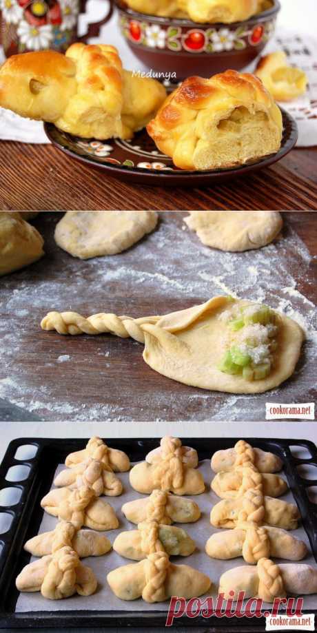 НЕЖНЫЕ ПИРОЖКИ С РЕВЕНЕМ И &quot;КОСИЧКОЙ&quot;.
