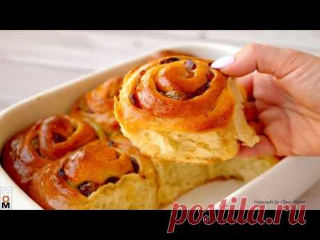 Сливочные плюшки с изюмом