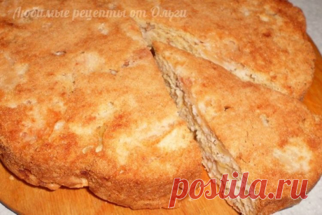Шарлотка c яблоками в духовке. Рецепт без яиц на кефире. Очень просто и очень вкусно - Простые рецепты Овкусе.ру