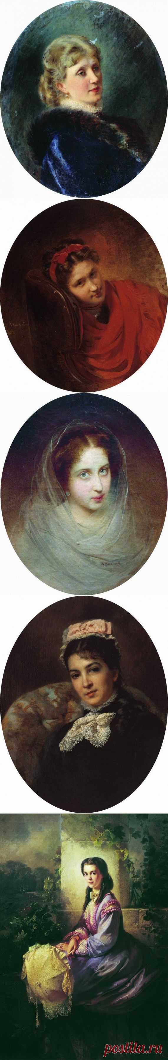 Женские портреты художника Маковского К.Е. 1 / Картинки для декупажа / PassionForum - мастер-классы по рукоделию