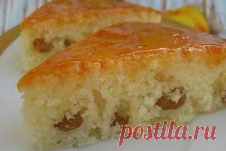 Медовый манник с изюмом