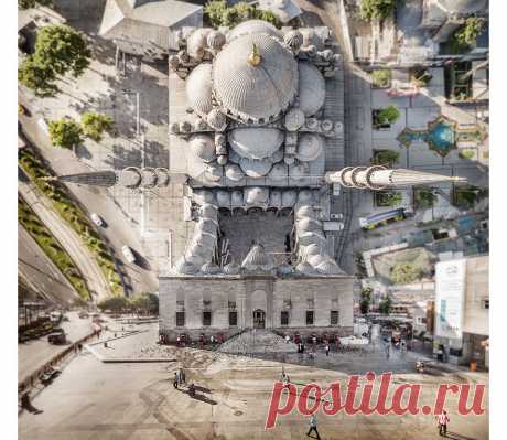Головокружительные стамбульские пейзажи с совмещёнными ракурсами