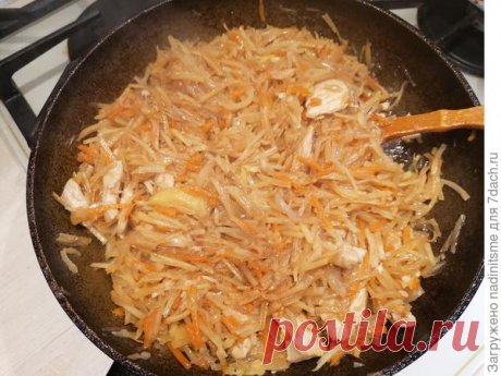 Китайский салат из картофеля и куриного филе. Пошаговый рецепт с фото