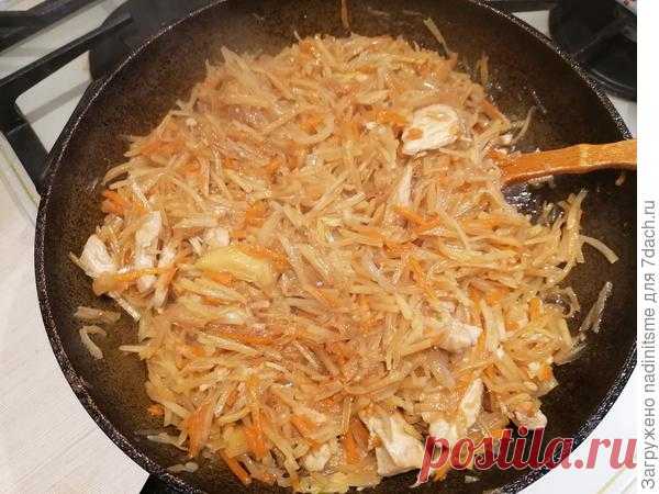 Китайский салат из картофеля и куриного филе. Пошаговый рецепт с фото