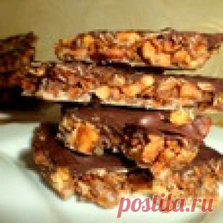 Английские тоффи из овсянки с орехами Кулинарный рецепт