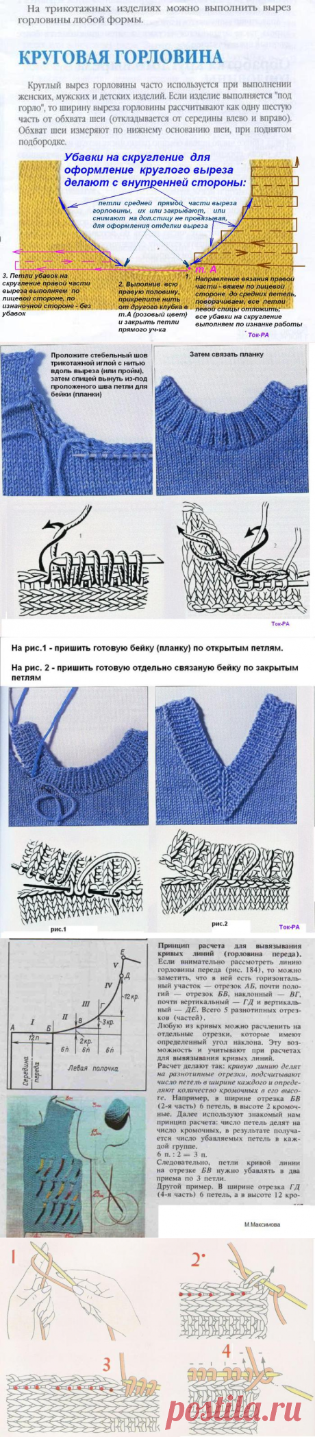 Делаем круглую горловину
