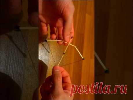 DIY ideas with Matches - How to make a bow and arrow from matches