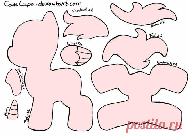 Updated Pony Plush Pattern by CaveLupa on DeviantArt