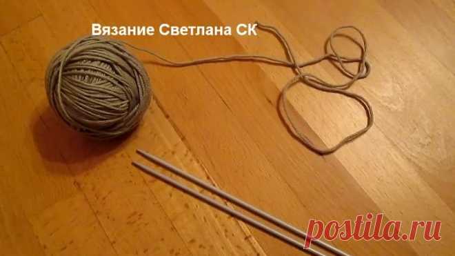 Узор спицами вытянутые петли