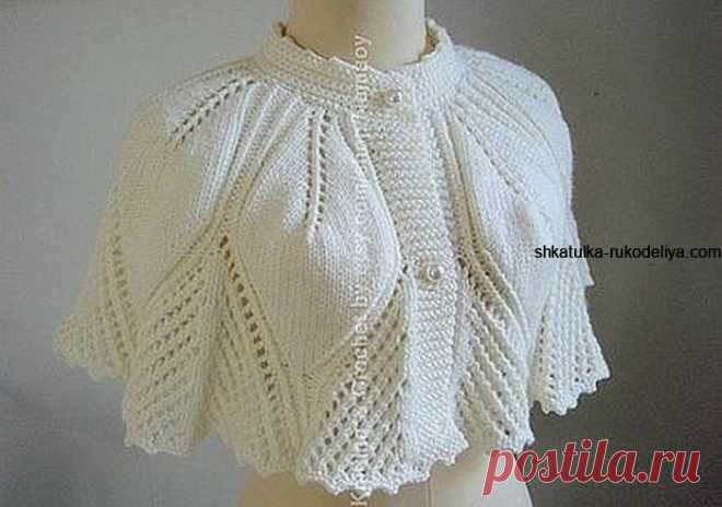 Пелерина спицами для женщин Подборка красивых пелерин схема