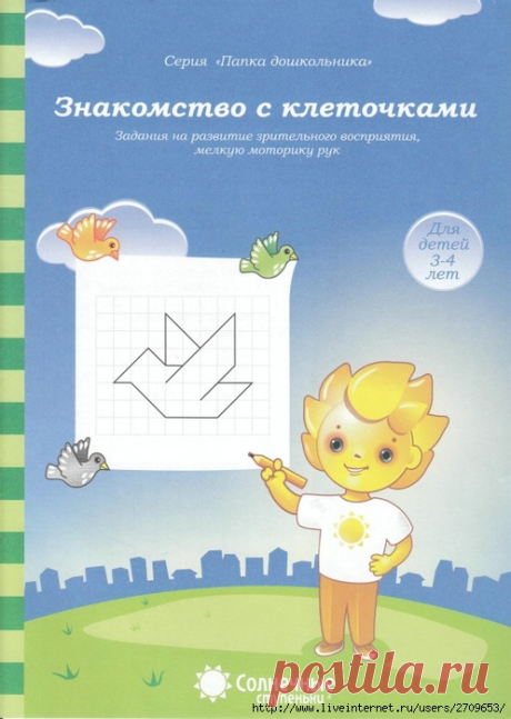Знакомство с клеточками 3-4 года.