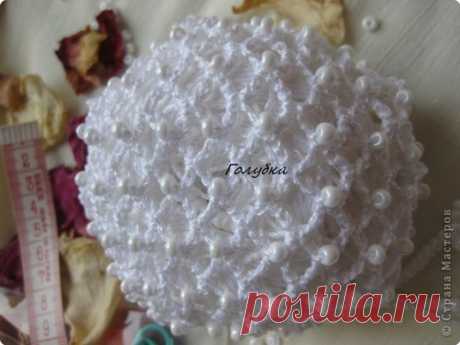 ДЛЯ НАШИХ ДЕВОЧЕК: СЕТОЧКА-РЕЗИНКА "БЕЗЕ" КРЮЧКОМ ОТ ГОЛУБКИ. МАСТЕР-КЛАСС