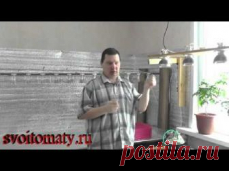 Подсветка цветов - создаем дополнительное искусственное освещение для рассады, видео