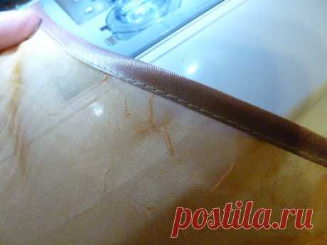 Два способа пришивания косой бейки