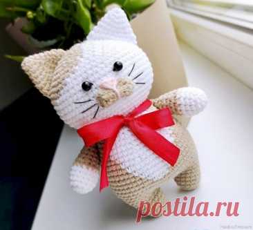 Котик Барсик крючком. МК | Вязаные игрушки. Мастер-классы, схемы, описание. Автор описания: Olesya_amitoys *Источник: https://amimore.ru/foto/barsik-3402