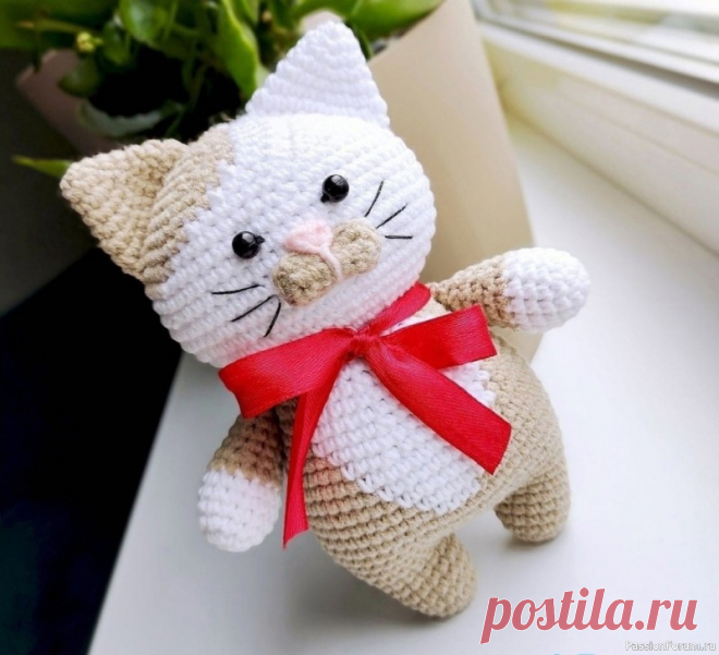 Котик Барсик крючком. МК | Вязаные игрушки. Мастер-классы, схемы, описание. Автор описания: Olesya_amitoys *Источник: https://amimore.ru/foto/barsik-3402