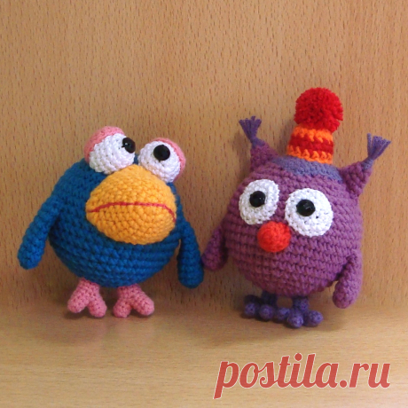 PDF Карыч и Совунья крючком. FREE crochet pattern; Аmigurumi animal patterns. Амигуруми схемы и описания на русском. Вязаные игрушки и поделки своими руками #amimore - Смешарики Кар Карыч и Совунья, маленькая сова, ворон, ворона, Каркарыч, мультфильм, малышарики.