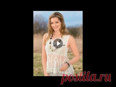 Летние Кофточки Крючком - фото - 2019 / Summer Blouse Crochet photo / Sommer Bluse Haken Foto...