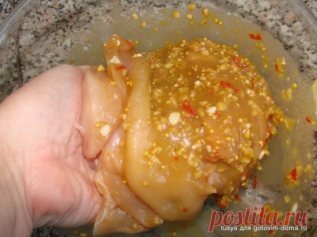 Самый удачный рецепт маринованного куриного филе. Нежнее и сочнее не бывает!
