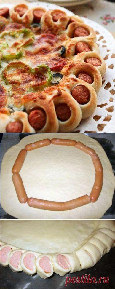 Как приготовить красивое оформление краев пиццы - рецепт, ингридиенты и фотографии
