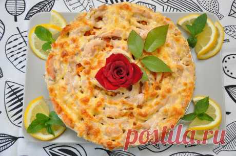 Куриный пирог «Чайная роза»