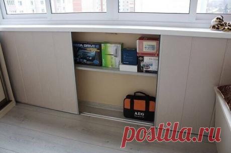 Идеи организации хранения вещей на балконе